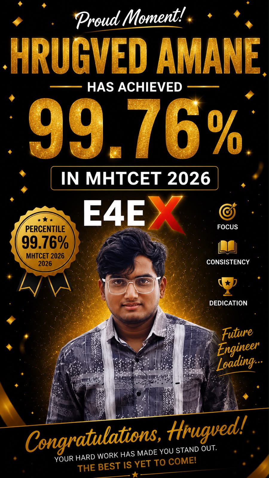 MHT-CET 2026 achiever result 7